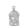 1/2 Ct. Tw. Diamond Jesus Pendant In 10K White Gold