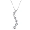 1/4 Ct. Tw. Diamond Journey Pendant In 10K White Gold