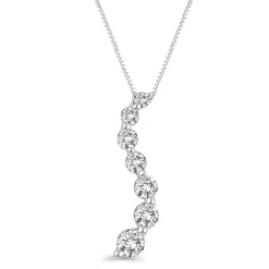 1/4 Ct. Tw. Diamond Journey Pendant In 10K White Gold