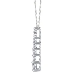 1/4 Ct. Tw. Diamond Journey Pendant In 10K White Gold