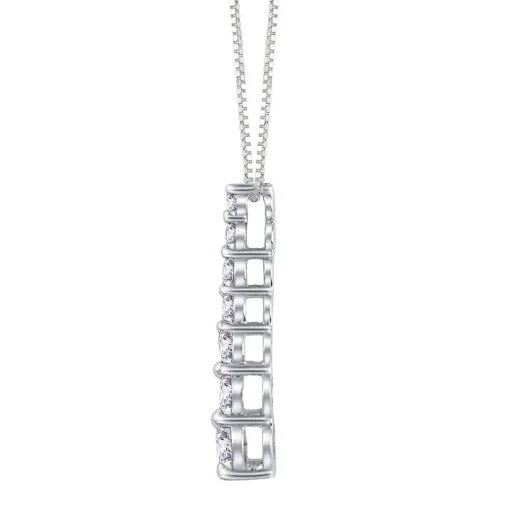 1/4 Ct. Tw. Diamond Journey Pendant In 10K White Gold