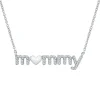 1/7 Ct. Tw. Diamond "Mommy" Necklace In Sterling Silver