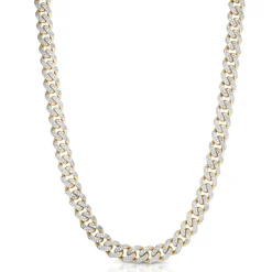 3 1/7 Ct. Tw. Diamond Pave Curb Necklace In 10K Yellow Gold