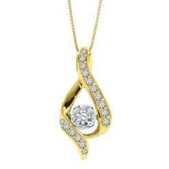 3/8 Ct. Tw. Diamond Pendant In 14K Yellow Gold