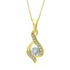 1/7 Ct. Tw. Diamond Pendant In 10K Yellow And White Gold