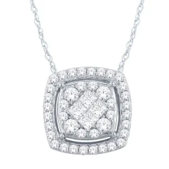 1/2 Ct. Tw. Diamond Pendant In 14K White Gold