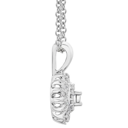 1/10 Ct. Tw. Diamond Pendant In Sterling Silver