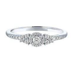 1/4 Ct. Tw. Diamond Promise Ring In Sterling Silver