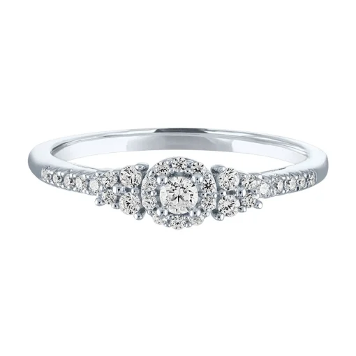 1/4 Ct. Tw. Diamond Promise Ring In Sterling Silver