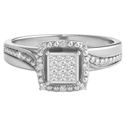 1/5 Ct. Tw. Diamond Promise Ring In Sterling Silver