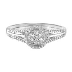 1/4 Ct. Tw. Diamond Promise Ring In Sterling Silver