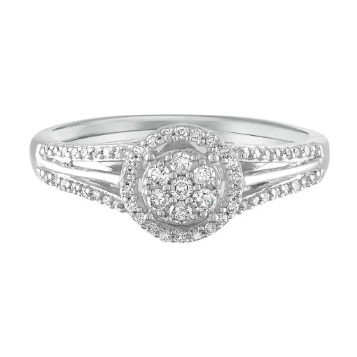 1/4 Ct. Tw. Diamond Promise Ring In Sterling Silver