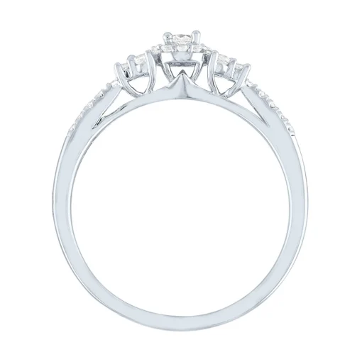 1/4 Ct. Tw. Diamond Promise Ring In Sterling Silver
