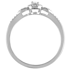 1/10 Ct. Tw. Diamond Promise Ring In Sterling Silver