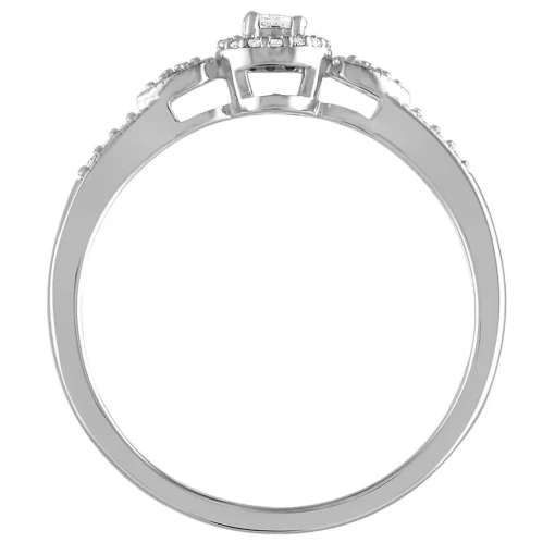 1/10 Ct. Tw. Diamond Promise Ring In Sterling Silver