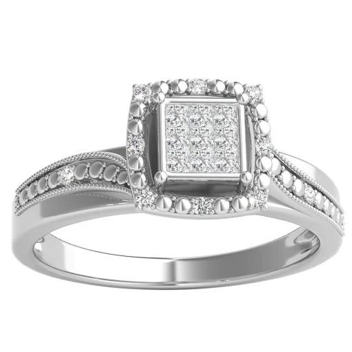 1/5 Ct. Tw. Diamond Promise Ring In Sterling Silver