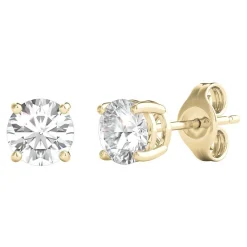 3/4 Ct. Tw. Diamond 4-Prong Stud Earrings In 14K Yellow Gold