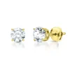 3/4 Ct. Tw. Diamond 4-Prong Stud Earrings In 14K Yellow Gold