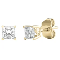 1/2 Ct. Tw. Diamond 4-Prong Stud Earrings In 14K Yellow Gold