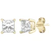1 Ct. Tw. Diamond 4-Prong Stud Earrings In 14K Yellow Gold