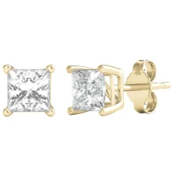 1 Ct. Tw. Diamond 4-Prong Stud Earrings In 14K Yellow Gold