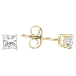 1/2 Ct. Tw. Diamond 4-Prong Stud Earrings In 14K Yellow Gold