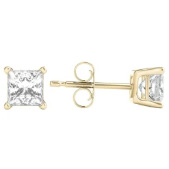 1 Ct. Tw. Diamond 4-Prong Stud Earrings In 14K Yellow Gold