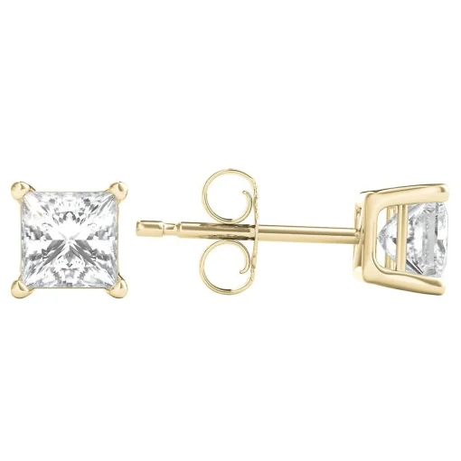 1 Ct. Tw. Diamond 4-Prong Stud Earrings In 14K Yellow Gold