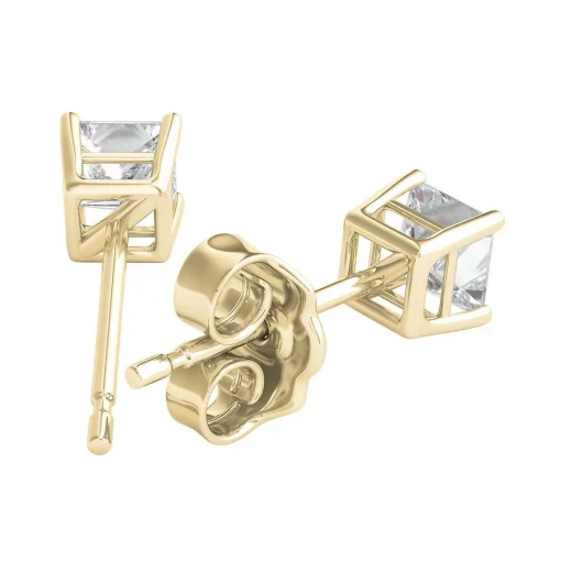 1/2 Ct. Tw. Diamond 4-Prong Stud Earrings In 14K Yellow Gold