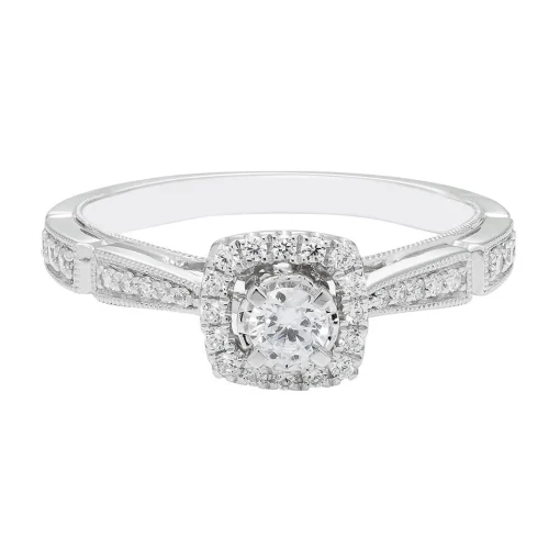 1/3 Ct. Tw. Diamond Ring In 10K White Gold