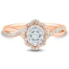 1/4 Ct. Tw. Diamond Ring In 10K Rose Gold