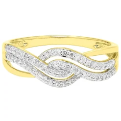 1/4 Ct. Tw. Diamond Ring In 10K Yellow Gold
