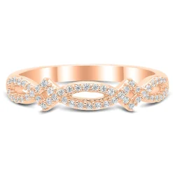 1/7 Ct. Tw. Diamond Ring In 10K Rose Gold
