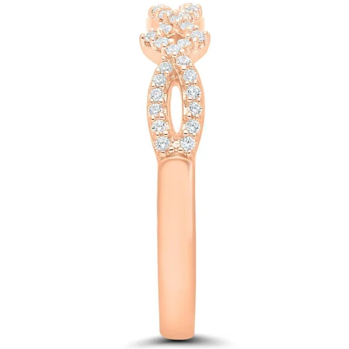 1/7 Ct. Tw. Diamond Ring In 10K Rose Gold