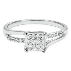 1/4 Ct. Tw. Diamond Ring In Sterling Silver