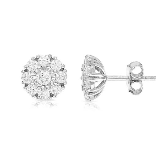 1 Ct. Tw. Diamond Solitaire Stud Earrings In