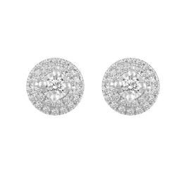 1/3 Ct. Tw. Diamond Stud Earrings In 10K White Gold