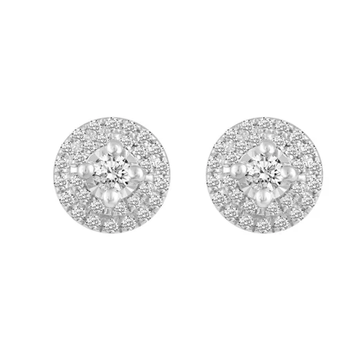 1/3 Ct. Tw. Diamond Stud Earrings In 10K White Gold