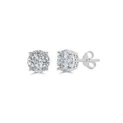1/2 Ct. Tw. Diamond Stud Earrings In 10K White Gold
