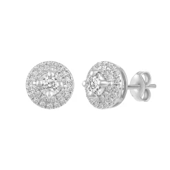 1/3 Ct. Tw. Diamond Stud Earrings In 10K White Gold