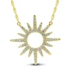 1/5 Ct. Tw. Diamond Sun Necklace In 10K Yellow Gold