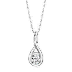 1/3 Ct. Tw. Diamond Twist Pendant In