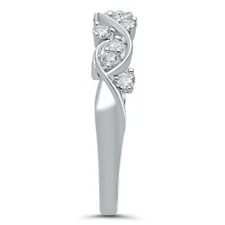1/3 Ct. Tw. Diamond Twist Ring In 10K White Gold