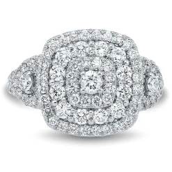 1 1/2 Ct. Tw. Lab Grown Diamond Ring In 14K White Gold