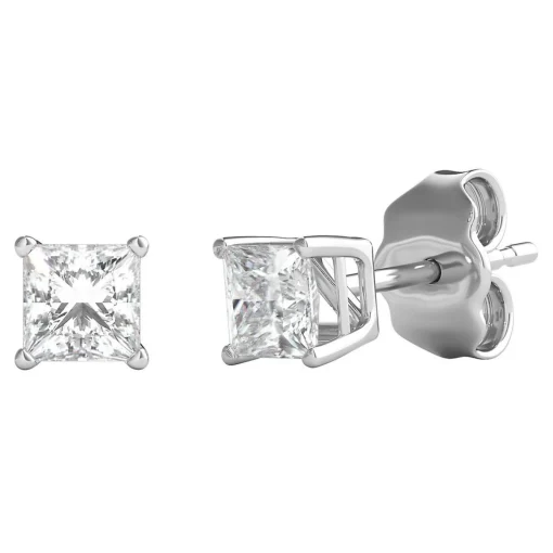1/2 Ct. Tw. Ultima Diamond 4-Prong Stud Earrings In 14K White Gold