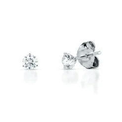 1/4 Ct. Tw. Ultima Diamond 3-Prong Stud Earrings In 14K White Gold