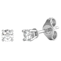 1/4 Ct. Tw. Ultima Diamond 4-Prong Stud Earrings In 14K White Gold