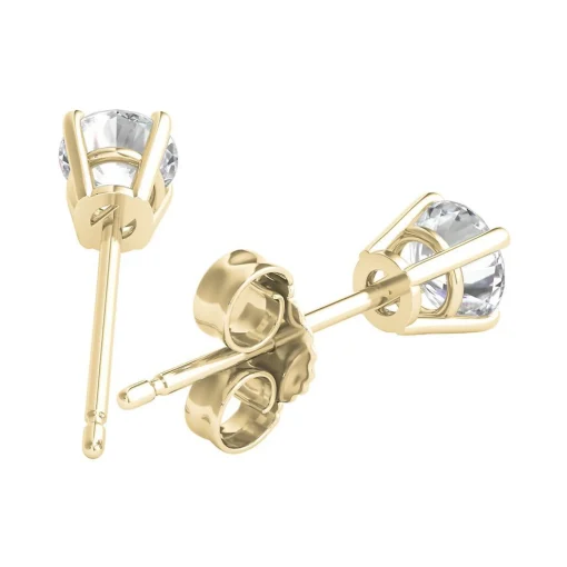 1/2 Ct. Tw. Ultima Diamond 4-Prong Stud Earrings In 14K Yellow Gold