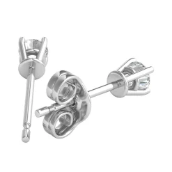 1/4 Ct. Tw. Ultima Diamond 4-Prong Stud Earrings In 14K White Gold