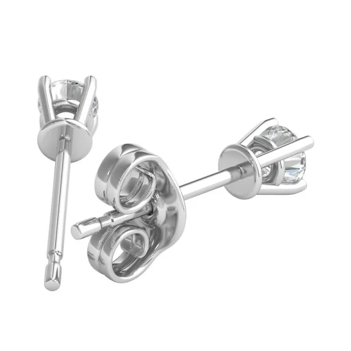 1/4 Ct. Tw. Ultima Diamond 4-Prong Stud Earrings In 14K White Gold